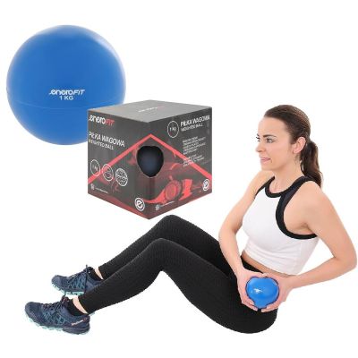12. Gewichtsball mit 1 kg Gewicht, blau, ENERO FIT