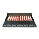 3. Digitus Desktop-Patchpanel 12x RJ45, LSA-Level, Cat.6A, geschirmt, schwarz, Kabelführung