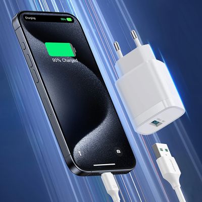3. Joyroom JR-TF4 18W USB-A Wandladegerät – Weiß