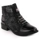 6. Schwarze Damen-Arbeitsstiefel mit Socken Sabatina