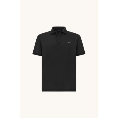 4. Paul&Shark Herren-Poloshirt aus Baumwolle, schwarz, 99311001-11 – elegant und strapazierfähig