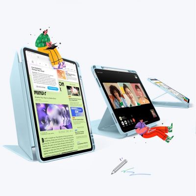 2. ESR Flip Hybrid Case für iPad Air 13" 1 / 2 - Blau