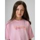 3. Mädchen-T-Shirt mit kastenförmigem Schnitt und Aufdruck 4F 4FJRAW26TTSHF4324-056S