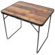 3. Klappbarer Campingtisch 80 x 60 x 70 cm, Holz