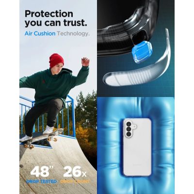 12. Spigen Liquid Crystal Hülle für Samsung Galaxy A37 5G – Transparent