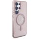 4. Guess Glitter Circle Classic Logo MagSafe Hülle für Samsung Galaxy S25 Ultra rosa