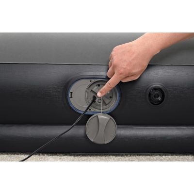 19. Bestway 671BT Luftmatratze, Einzelmatratze, Schwarz, Grau, Unisex