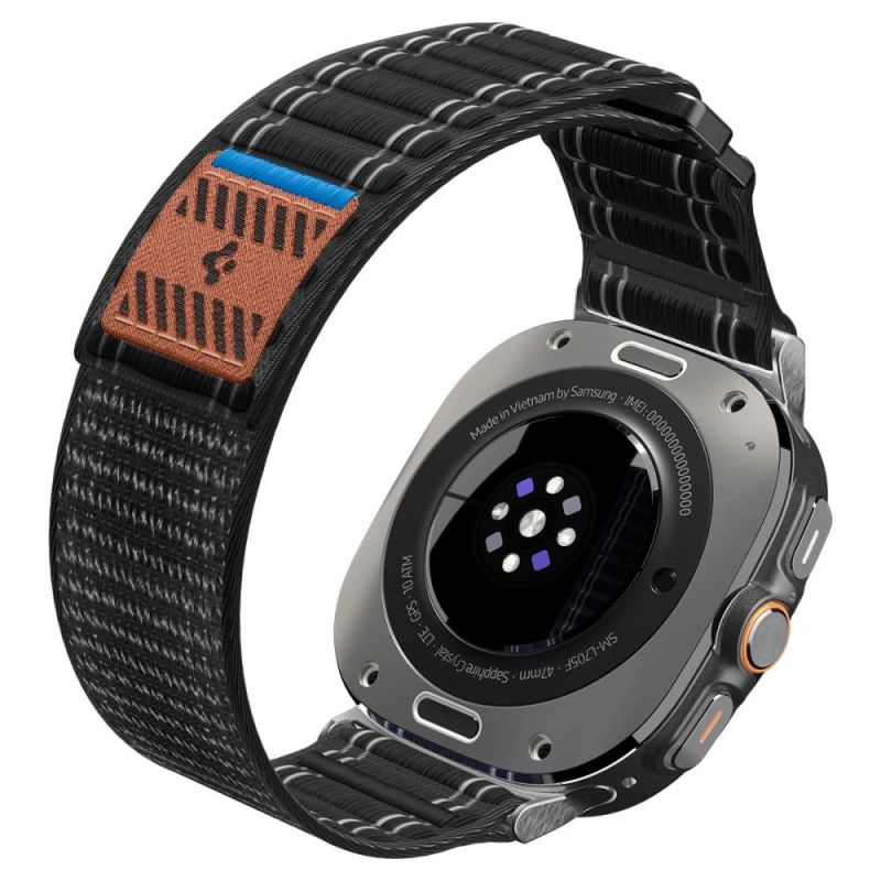 10. Spigen WBF0 Armband für Samsung Galaxy Watch Ultra 47 mm – Schwarz