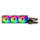 3. Montech LightFlow ARGB 360 All-in-One-Flüssigkeitskühler für Prozessoren, 12 cm, Schwarz, 1 Stück.