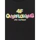 8. Locker geschnittenes Mädchen-T-Shirt mit Aufdruck 4F 4FJRSS26TTSHF4137-020S
