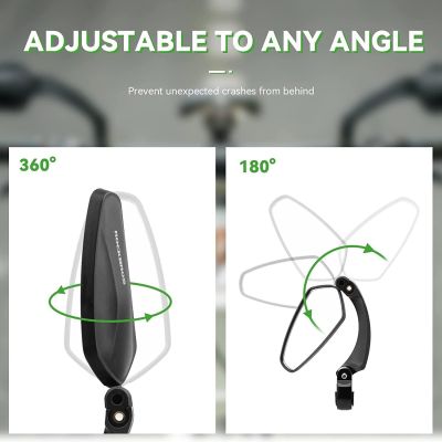 2. Rockbros rechter Fahrradspiegel 26210001002 schwarz