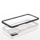 5. Klare 3in1 Hülle für Samsung Galaxy A03s (166) Rahmen Gel Cover schwarz
