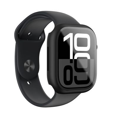 4. AmazingThing Radix Glass Case für Apple Watch 42 mm, Schwarz