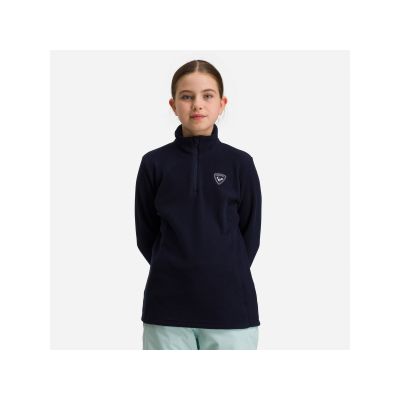 ROSSIGNOL Mädchen Fleece-Sweatshirt mit 1/2-Reißverschluss, Marineblau