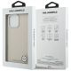 8. Karl Lagerfeld FW Stamped Karl MagSafe Hülle für iPhone 16 Pro – Beige