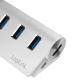 6. LogiLink CR0045 USB 3.2 Gen 1 (3.1 Gen 1) Typ-A 5000 Mbit/s Silberne Hubs und Konzentratoren