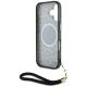 6. Guess HC IML Leopard Triangle Cord Strap MagSafe iPhone 16 Hülle - Braun