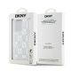 8. DKNY Liquid Glitter Multilogo Hülle für iPhone 15 Pro – Weiß