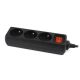 ENERGENIE EG-PSU3F-01 Steckdosenleiste (3 x Typ E; 10 A; 0,6 m; schwarz)