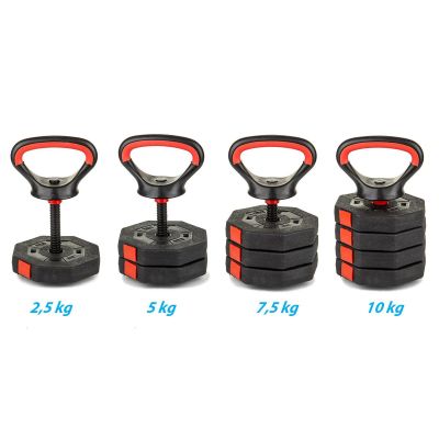 11. COMPOSITE Hantel Kettlebell 10 kg (4 x 2,5 kg) EB FIT