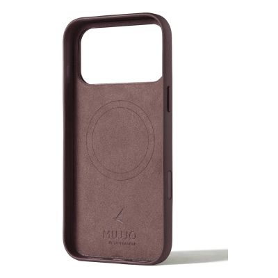 2. Mujjo Lederhülle - Lederhülle für iPhone 17 Pro Max, kompatibel mit MagSafe (bronzerot)
