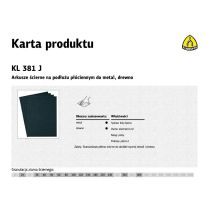 KLINGSPOR LEINWANDBLATT P 320 KL381J /50Stk.