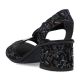 10. Bequeme Rieker W RKR679 schwarze Sandalen