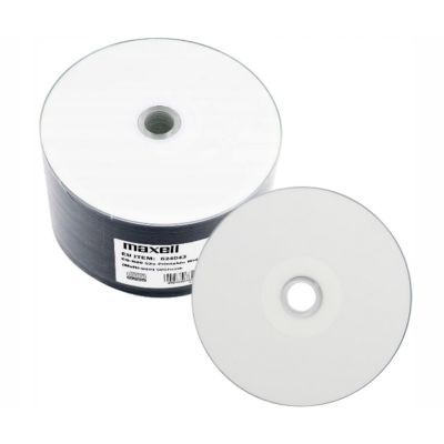 2. MAXELL CD-R 700 MB, 50 Stück, 52 x 80 Min., Spindel, bedruckbare Disc