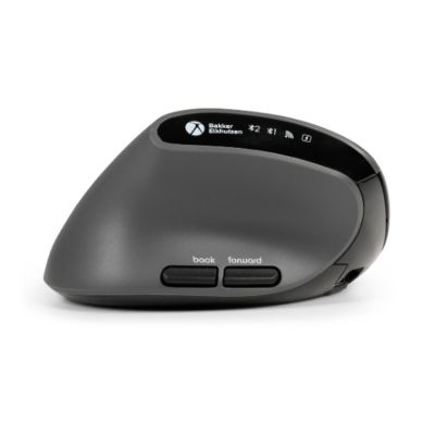 4. BakkerElkhuizen MidWay Maus für Büro, linke Seite, kabellos (RF), Bluetooth, USB Typ-C, optisch, 2400 DPI