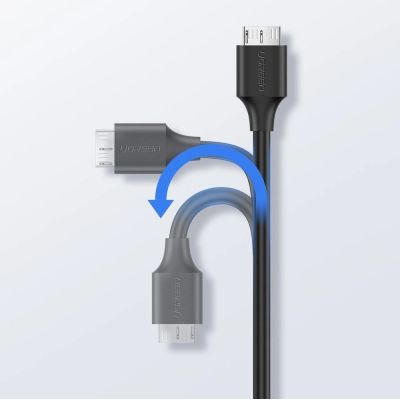 10. Ugreen Kabel USB Typ C - Micro-USB Typ B SuperSpeed ​​​​3.0 1 m schwarz (US312 20103)