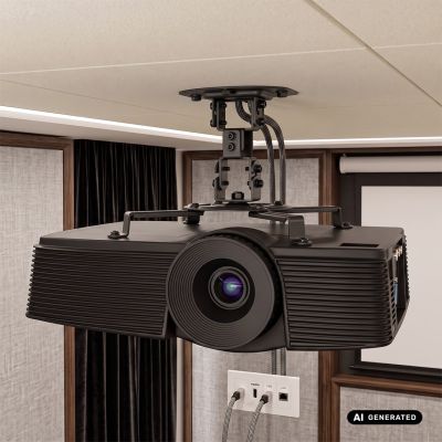 7. MACLEAN Projektor-Deckenhalterung, 54–320 mm, bis 13,5 kg, 360°-Drehung MC-200 B