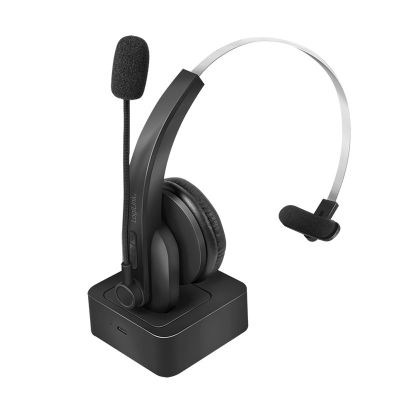 LogiLink BT0059 Kopfhörer/Headset Kabelloses Kopfband Bluetooth-Ladegerät für Büro/Callcenter Schwarz