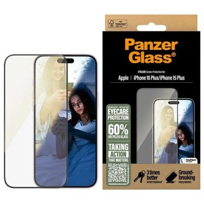 PanzerGlass EyeCare Displayschutzfolie iPhone 16 Plus 6,7" Ultra-Wide Fit 2867