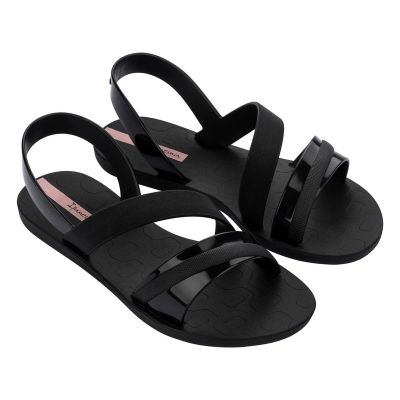 Ipanema Vibrant Damen-Sandalen, modisch und bequem, schwarz