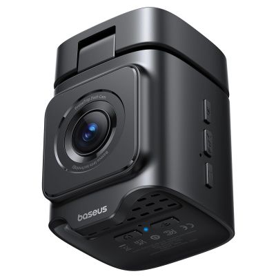 6. Baseus PrimeTrip VD1 Pro 4K Autokamera mit 1080p-Rückfahrkamera und Stromversorgungsset – Schwarz
