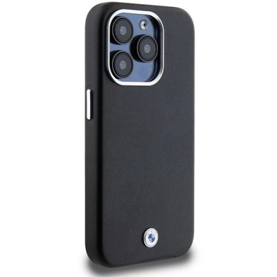 4. BMW Signature Wrapped Metal MagSafe Hülle für iPhone 15 Pro – Schwarz