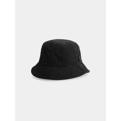 2. 4F Damen Cord Bucket Hat 4FAW22ACAPF118-83S Schwarz