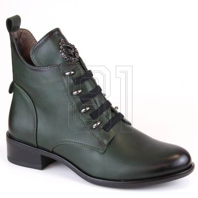 Jezzi W JEZ412B isolierte flache Stiefeletten, grün