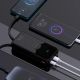 5. Wozinsky WFC-15B 20000mAh 22,5W PD20W Powerbank mit integrierten Lightning und USB-C-Kabeln – Schwarz