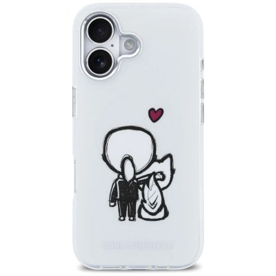 3. Karl Lagerfeld Karl & Choupette MagSafe Back Case für iPhone 17 - Transparent