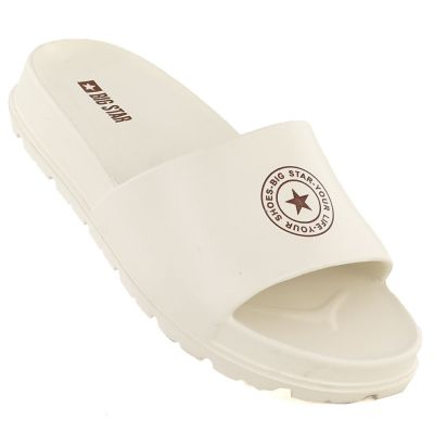 Schwarze Damen-Flip-Flops mit Plateau für Strand und Pool, Big Star TT274A044