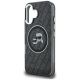 6. Karl Lagerfeld IML Glitter Karl & Choupette Heads Logo MagSafe Hülle für iPhone 16 - Schwarz