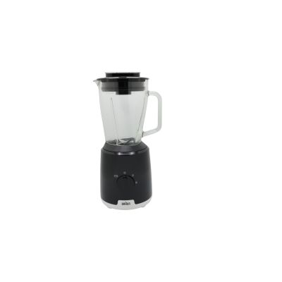 5. Braun JB1051BK PowerBlend 1 Küchenmaschine mit 1,5-Liter-Glasmixaufsatz und To-Go-Becher, Küchenhelfer zum Zerkleinern, Pürieren und Mixen, Eiscrushing, 2 Geschwindigkeitsstufen