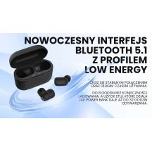 SAVIO Kabellose Bluetooth 5.1 IPX5 Kopfhörer TWS-09