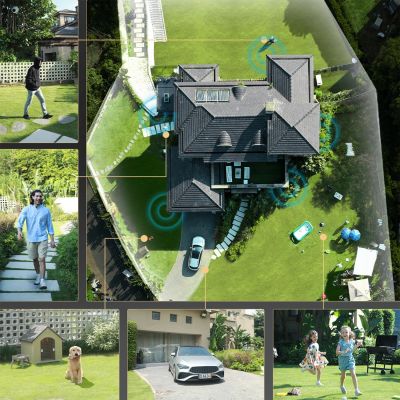 10. Dreame Navo Elite 1 Outcam 360°-Außenkamera mit Solarpanel – weiß