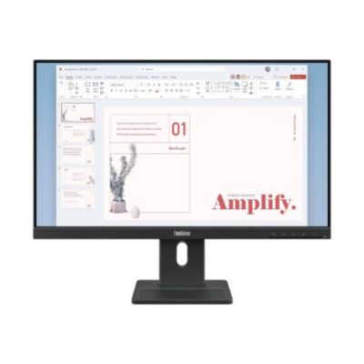 12. Lenovo ThinkVision E24-40 Monitor, 23,8 Zoll, IPS, 16:9, 100 Hz, 4 ms, 1920 x 1080, 250 cd/m², 1 HDMI-Anschluss, Rabenschwarz, 36 Monate Garantie