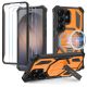 Tech-Protect MagBlast MagSafe Hülle + 2er-Pack Schutzglas für Samsung Galaxy S26 Ultra – Schwarz und Orange