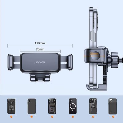 6. Joyroom mechanische Autohalterung für Lüftungsgitter schwarz (JR-ZS283)