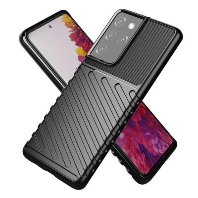 13. Thunder Case für Samsung Galaxy S23 Ultra Silikon Armor Case blau