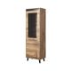 NORD Vitrine 60x38x182,5 Eiche Wotan/Anthrazit